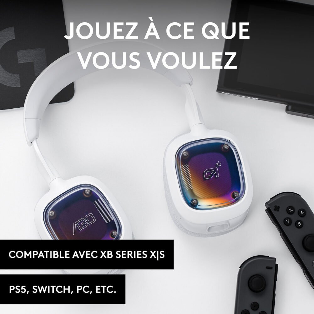 Logitech G Astro A30 Blanc (PC/Xbox/Mobiles)