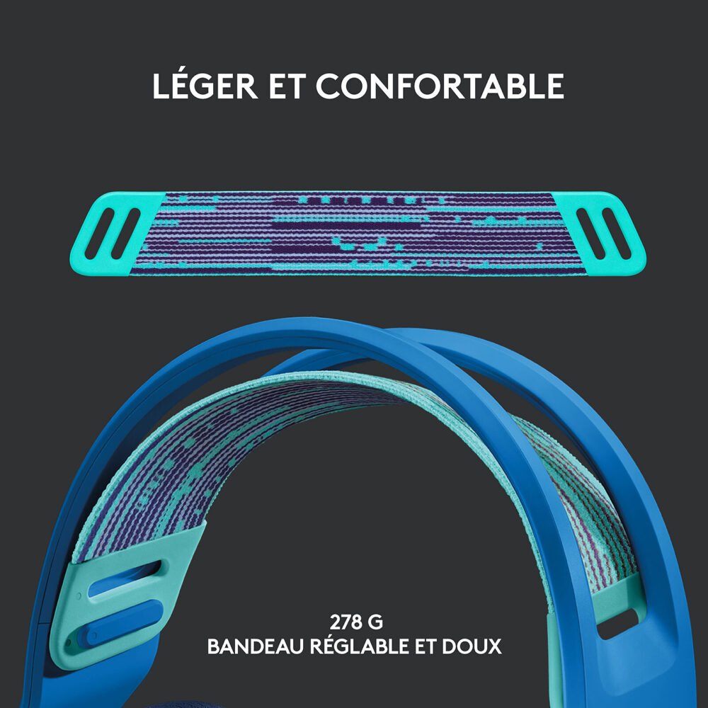 Logitech G G733 Lightspeed (Bleu)