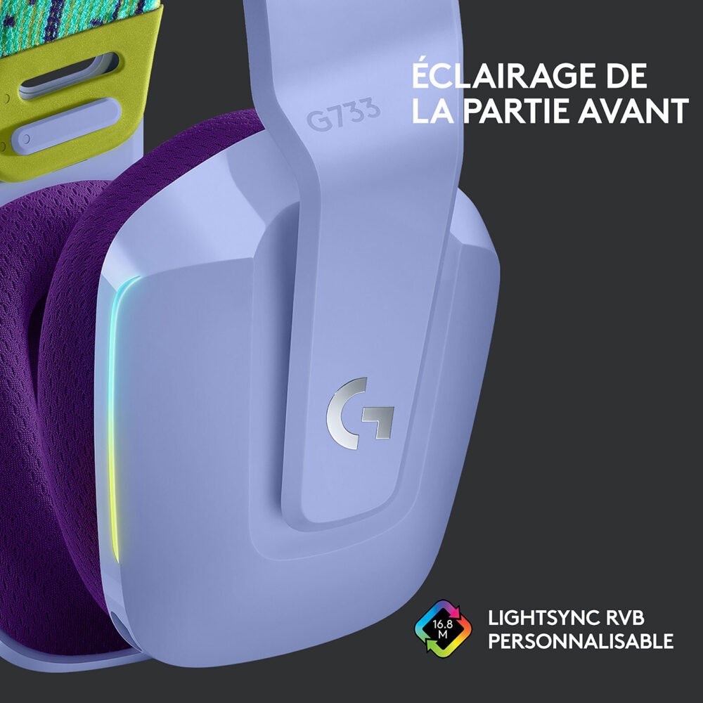 Logitech G G733 Lightspeed (Lilas)