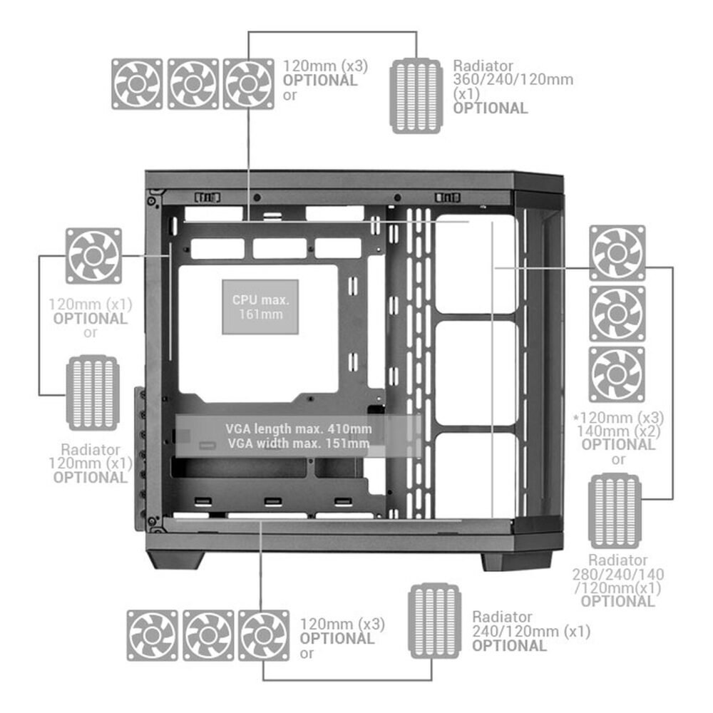 Mars Gaming MC-3TCORE (Noir)