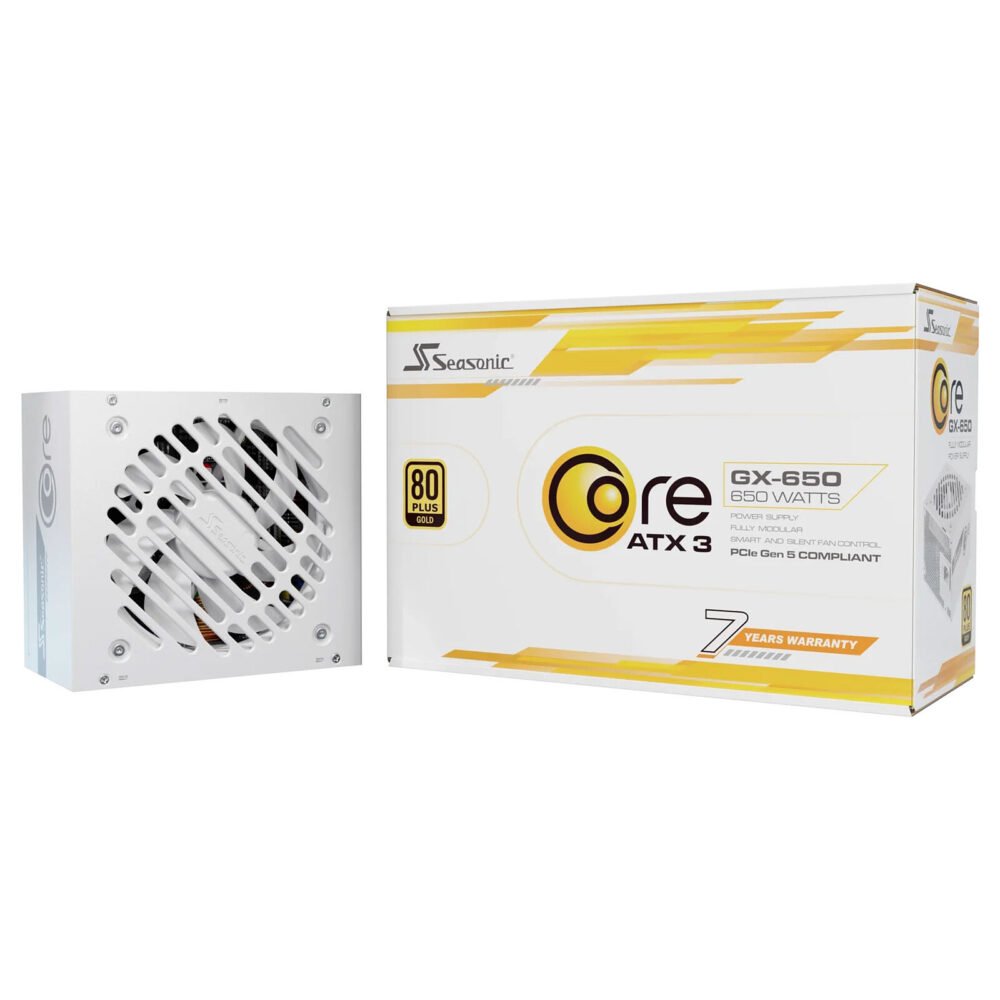 Seasonic CORE GX ATX 3 (2024) 650 W - Blanc 1 Seasonic CORE GX ATX 3 (2024) 650 W - Blanc