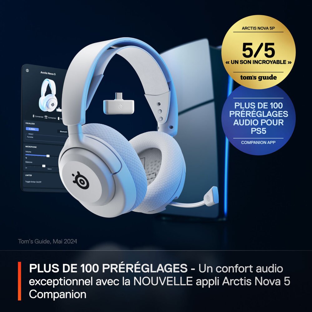 SteelSeries Arctis Nova 5P (Blanc)