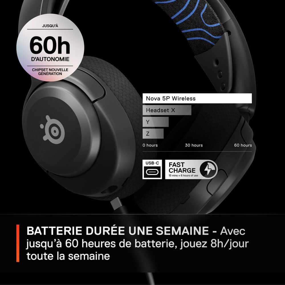 SteelSeries Arctis Nova 5P (Noir)