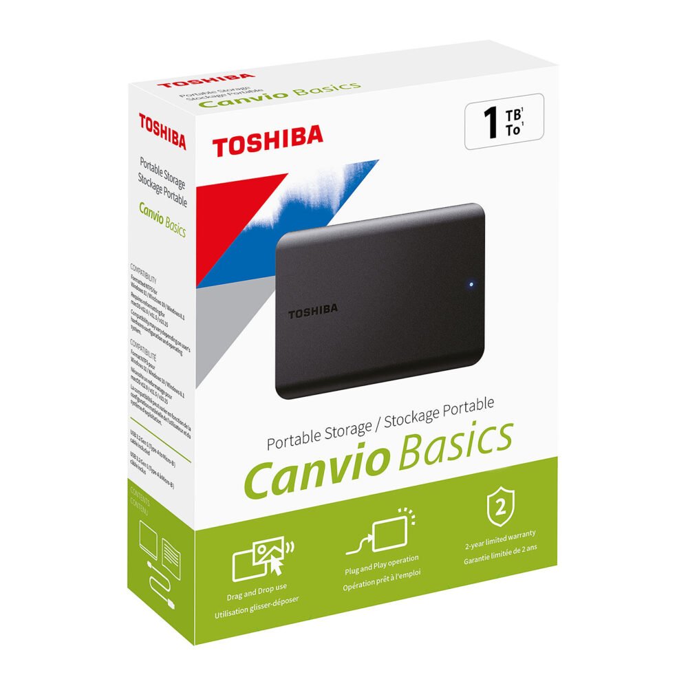 Toshiba Canvio Basics 2022 1 To Noir