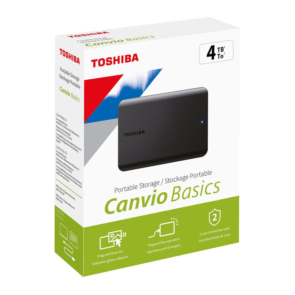 Toshiba Canvio Basics 2022 4 To Noir