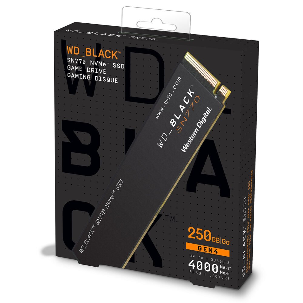 Western Digital SSD WD_Black SN770 250 Go